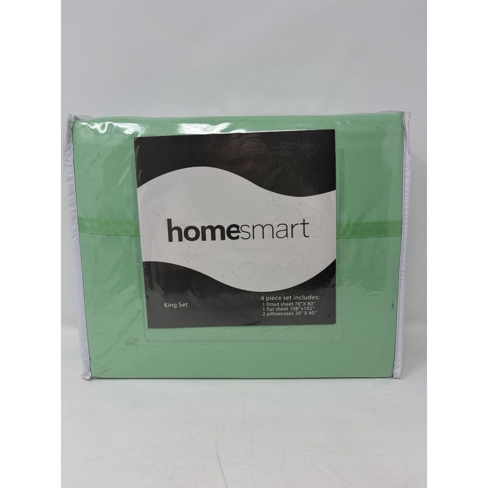 Shop LC Homesmart Mint Green Microfiber 4 Piece King‎ Size Bedding Sheet Set